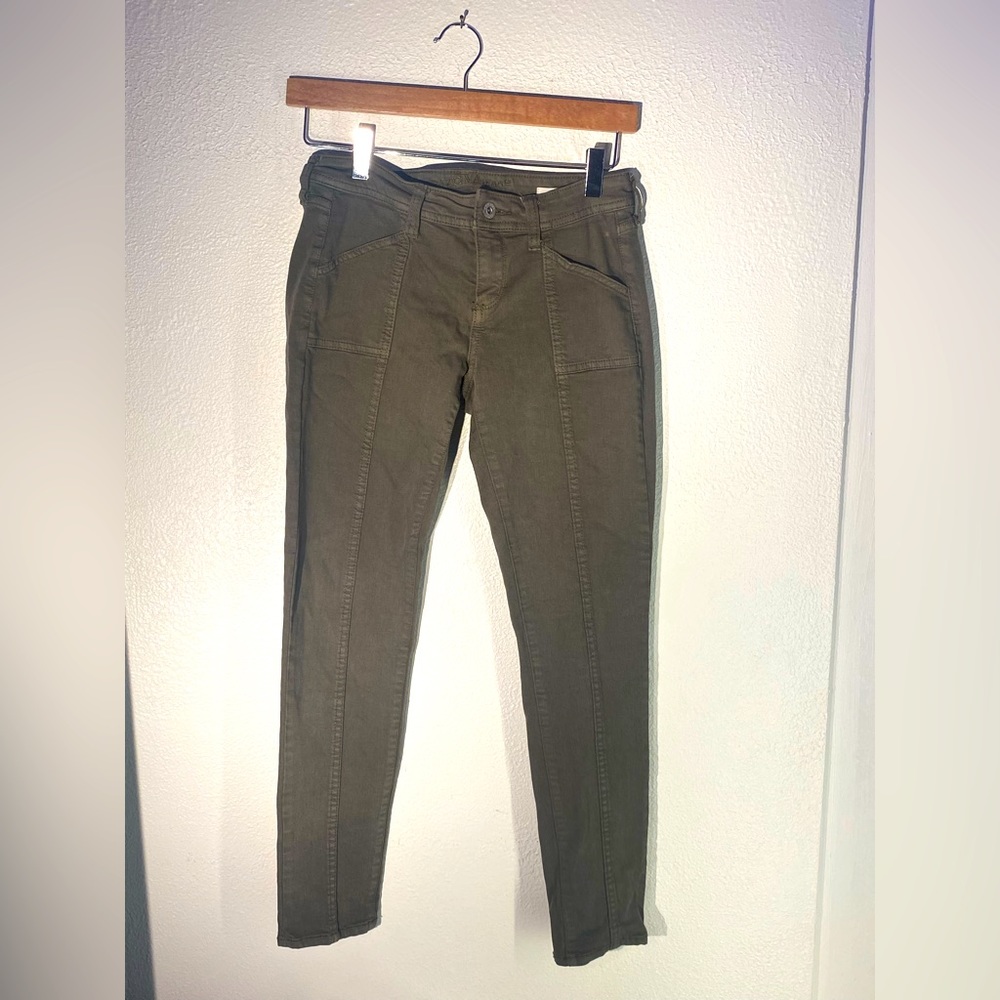 Derek green low waist skinny jeans